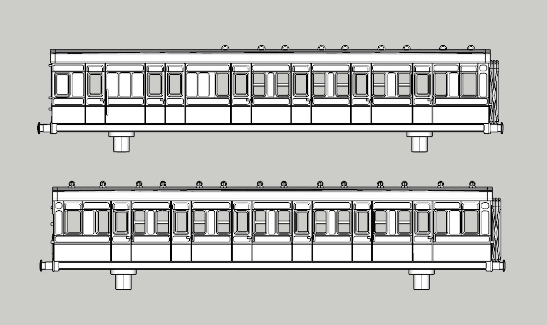 (image for) LSWR Emigrant Pull Push Coach Bundle - Set 735